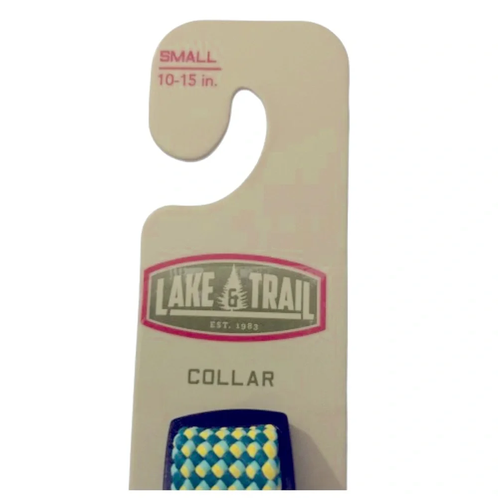 2/$20 NEW LAKE & TRAIL Braided Dog Collar SMALL 10” - 15” Neck Size Green